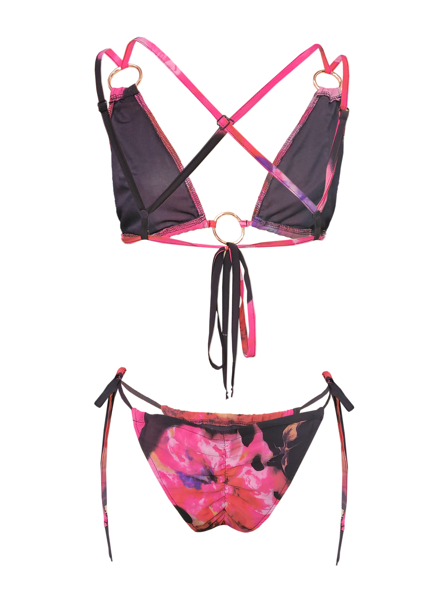 Floral Fantasy Pink Passion Bikini Set
