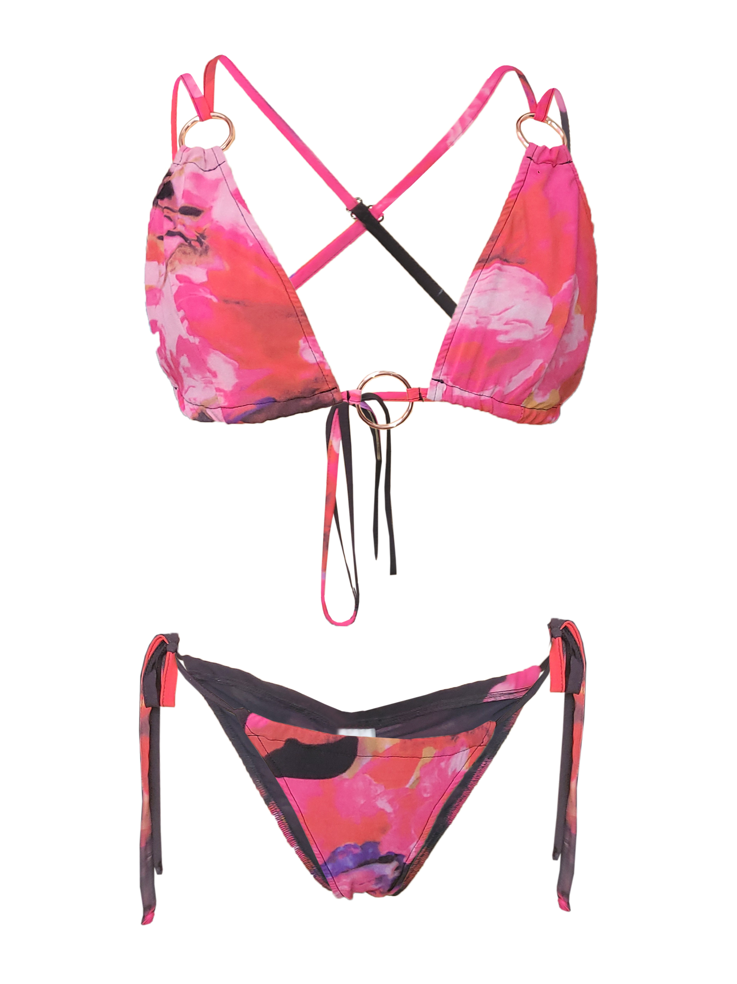 Floral Fantasy Pink Passion Bikini Set