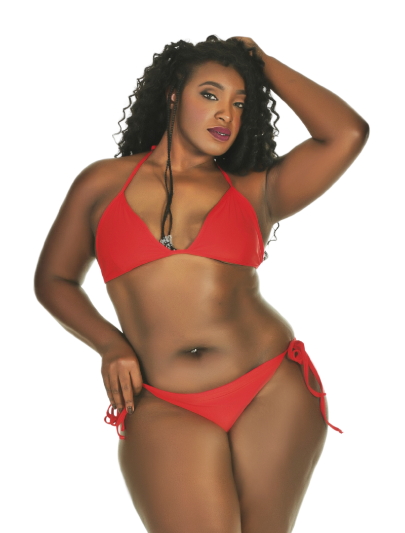 String Bikini Set Red