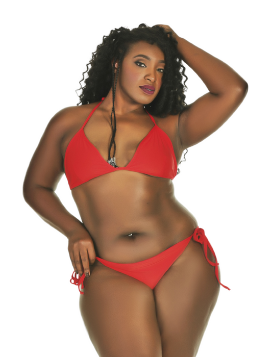 String Bikini Set Red