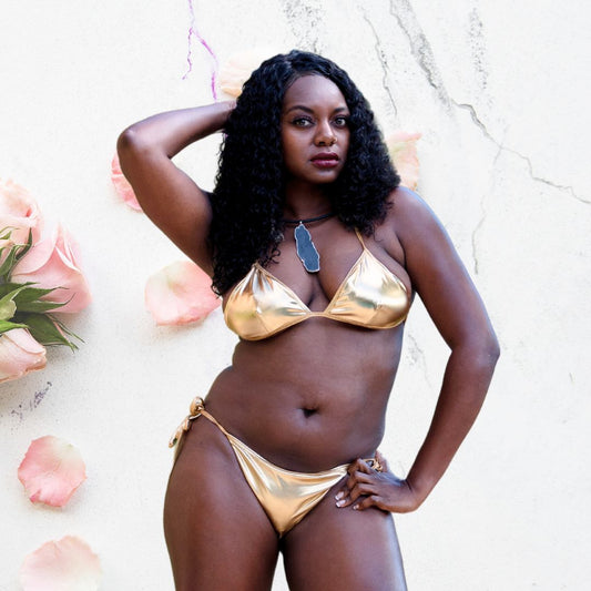 Basic String Bikini 14K Gold Set