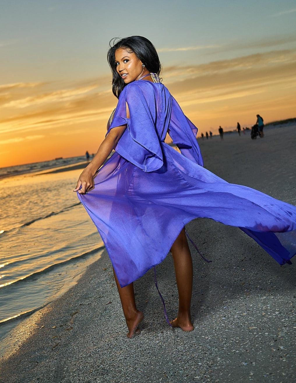 Purple Kimono Back