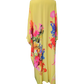 Giant Kimono Yellow Floral Print back 