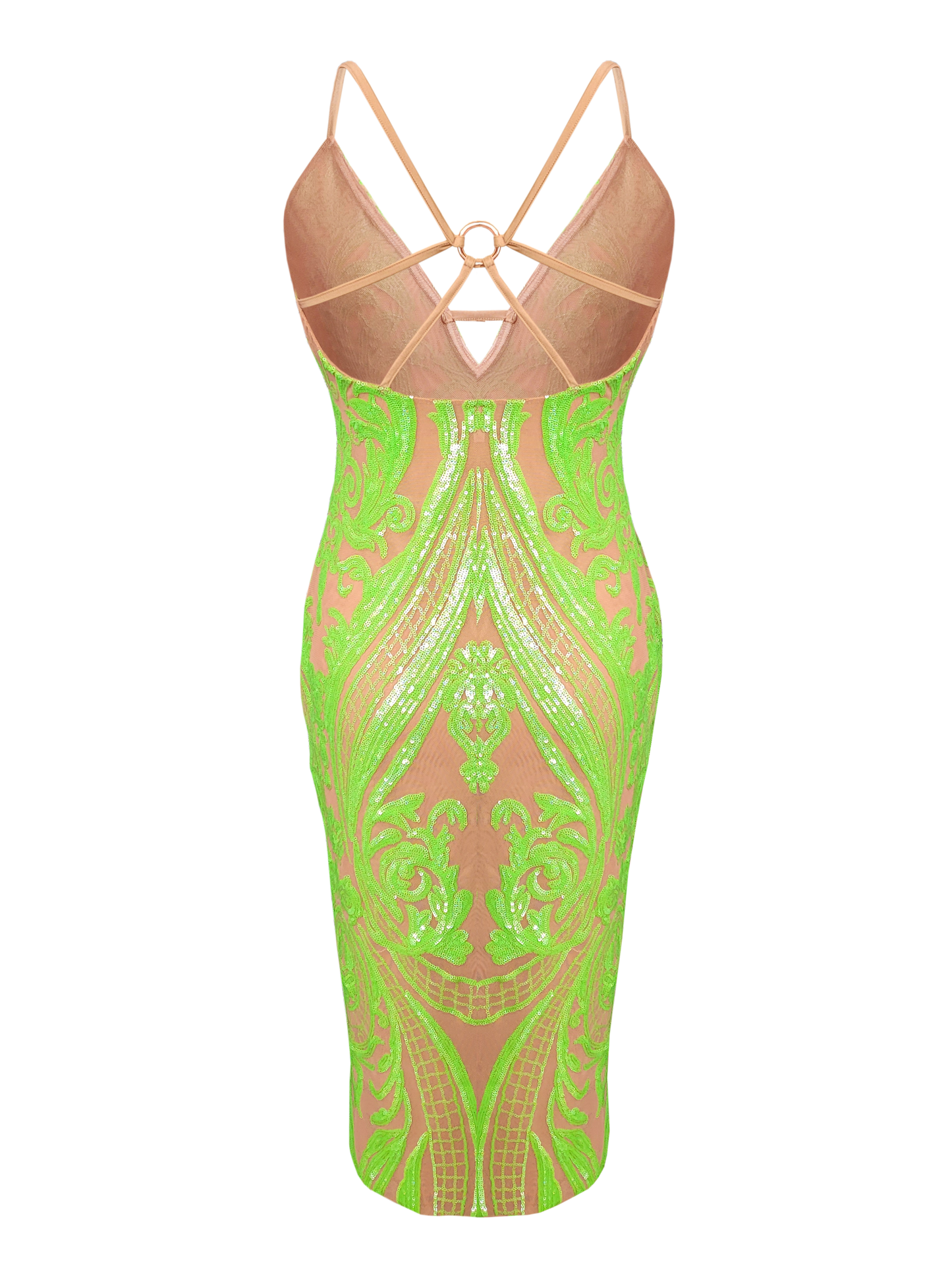 Empress Dress lime back