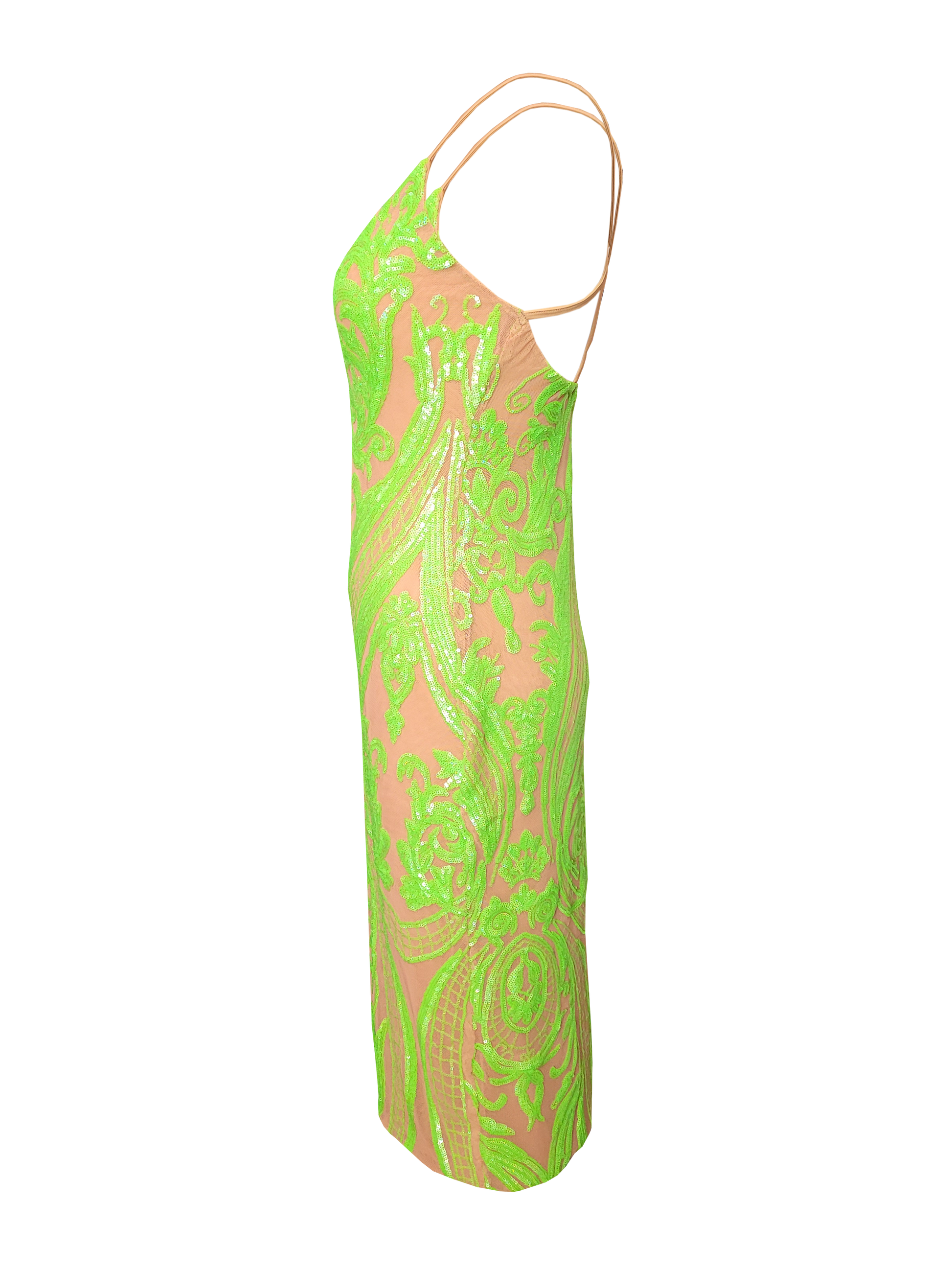 Empress Dress lime right side