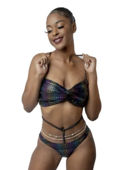 Get Twisted Matrix Belly Chain Bikini