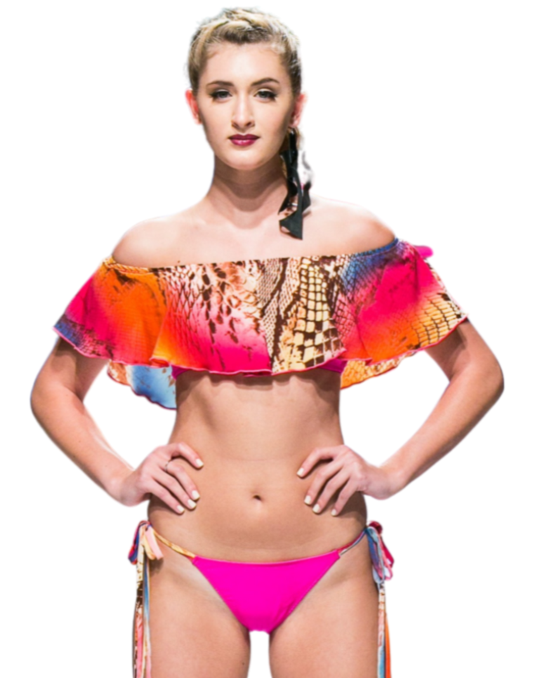 Flutter Top Bikini Set